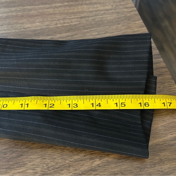 ❤️ Lauren Ralph Lauren Dark Gray Striped Wool Blazer 40R - Picture 10 of 10